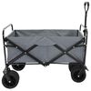 vidaXL Vouwbare Handtrolley Grijs 89 x 63 x 96 cm Staal en Oxford stof
