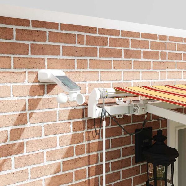 vidaXL Inklapbaar Zonnescherm Geel en Oranje 500 &times; 300 cm