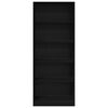 vidaXL Kledingkast met plank Zwart Eiken 80 x 50 x 200 cm Bewerkt hout