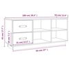 vidaXL Schoenenbank 100x34x45 cm massief grenenhout
