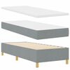 vidaXL Boxspringbed met matras Lichtgrijs 140 x 200 cm Stof