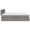 vidaXL Opbergbed met matras met matras Taupe 160 x 200 cm Bewerkt hout