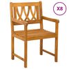 vidaXL Tuinbank 8 pcs Naturel 56 x 55,5 x 90 cm Massief Acaciahout