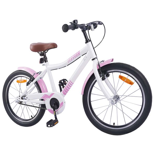vidaXL Kinderfiets 18 Inch voor 5-7 jaar Lichtroze