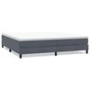 vidaXL Boxspringbed zonder matras 200x210 cm fluweel donkergrijs