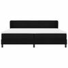 vidaXL Boxspringbed met matras met hoofdeinde Zwart 200 x 200 cm Stof