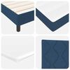 vidaXL Boxspring bed met matras met hoofdeinde Blauw 180 x 200 cm Stof