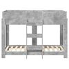vidaXL Bunk Bed voor Kinderen Beton Grijs 80 x 160 cm Bewerkt hout