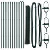 vidaXL Grond Fix Gelast Draadhek 25 x 1,2 m (B x H) PVC-Coated Staal