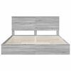 vidaXL Opslag bed met lade Grijs Sonoma 180 x 200 cm Bewerkt hout