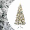 vidaXL Kunstkerstboom met kerstbal 120 cm 150 LED's Warmwit