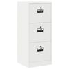 vidaXL Bestandenkast Wit 45,5 x 42 x 106,5 cm Koudgewalst Staal