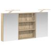 vidaXL Badkamerkastenset 3 st 100 x 10,5 x 50 cm Bewerkt hout