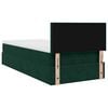 vidaXL Ottoman bed met matras en LED's 90x190cm fluweel donkergroen