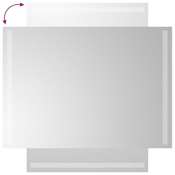 vidaXL Badkamerspiegel LED 50x70 cm