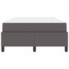 vidaXL Bedframe met matras Grijs 120 x 200 cm Stof