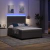 vidaXL Boxspring bed Lichtgrijs en wit. 193 x 144 x 128 cm