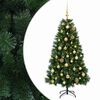 vidaXL Kunstkerstboom met kerstballen 120 cm 150 LED's Warmwit