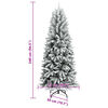 vidaXL Kunstkerstboom met sneeuw 240 cm PVC en PE