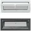 vidaXL Kelderraam RISOR 100 x 40 cm PVC en glas