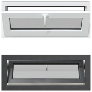 vidaXL Kelderraam RISOR 100 x 40 cm PVC en glas