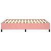 vidaXL Bedframe fluweel roze 140x190 cm
