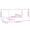 vidaXL Salontafel 90x50x40 cm bewerkt hout zwart