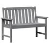 vidaXL Tuinbank Lichtgrijs 120 x 59 x 88 cm HDPE