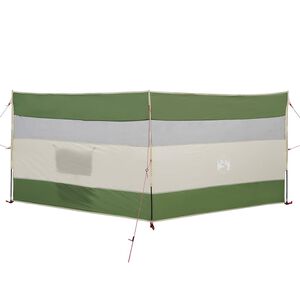 vidaXL Windscherm camping waterdicht 340x130 cm groen
