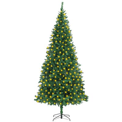 vidaXL Kunstkerstboom met verlichting 300 cm groen