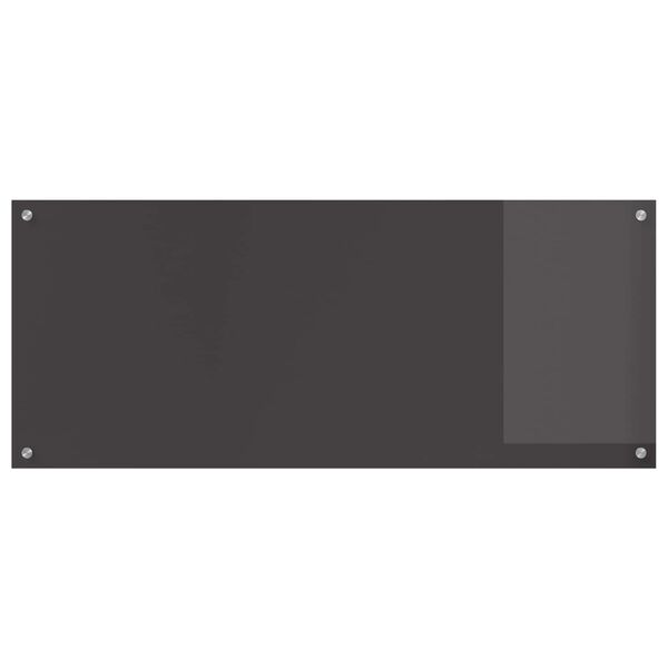 vidaXL Keuken Achterwand Donkergrijs 120 x 50 x 0,6 cm gehard glas