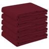 vidaXL Tafelkleed 5 st Ovaal Wijnrood 160 x 220 cm Polyester
