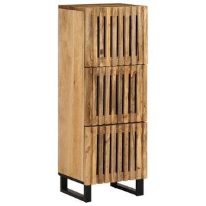 vidaXL Hoge kast 40x34x110 cm massief ruw mangohout