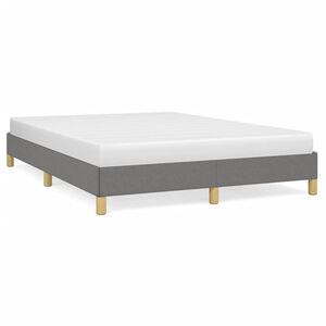 vidaXL Bedframe zonder matras stof donkergrijs 160x200 cm