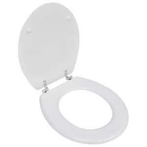 vidaXL Toiletbril simpel ontwerp MDF wit