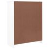vidaXL Schoenenkast ALTA 77x35x96 cm massief grenenhout wit