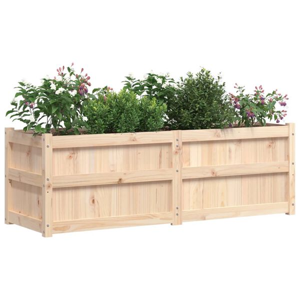 vidaXL Plantenbak 150x50x50 cm massief grenenhout