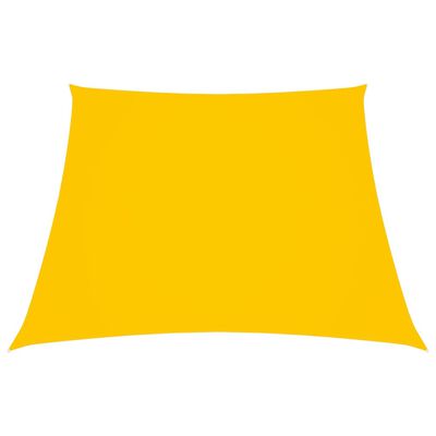 vidaXL Zonnezeil trapezium 2/4x3 m oxford stof geel