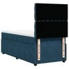 vidaXL Boxspring met matras fluweel blauw 90x200 cm