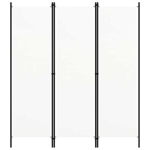 vidaXL Kamerscherm met 3 panelen 150x180 cm wit