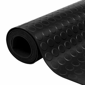 vidaXL Vloermat Zwart 1 x 2 m Rubber