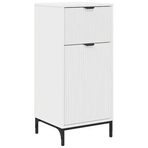 vidaXL Badkamer Kast Wit 39,5 x 36 x 88 cm Bewerkt hout, Metaal