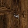 vidaXL Hoge kast 80x42,5x249 cm bewerkt hout gerookt eikenkleurig