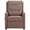 vidaXL Fauteuil verstelbaar stof taupe