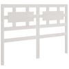 vidaXL Hoofdbord 185,5x4x100 cm massief grenenhout wit