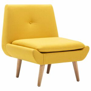 vidaXL Fauteuil stof geel