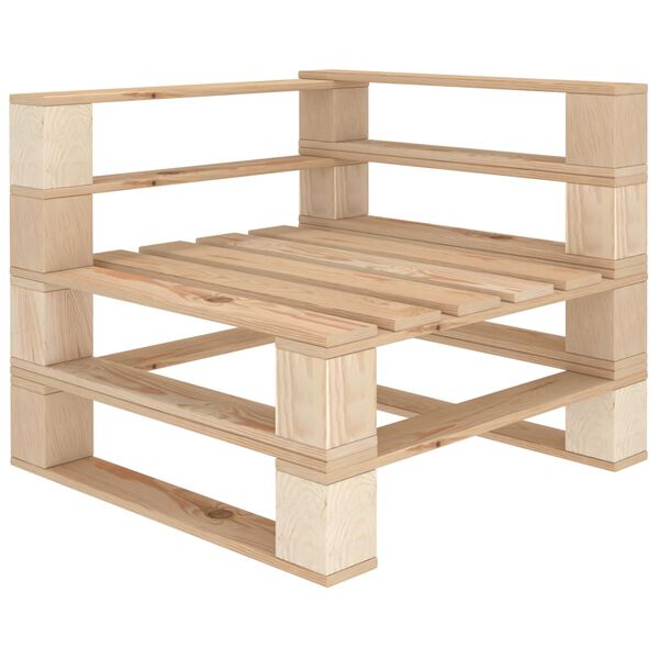 vidaXL Tuinbank 4-zits pallet hout
