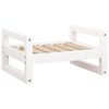 vidaXL Hondenmand 55,5x45,5x28 cm massief grenenhout wit