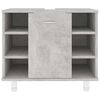vidaXL Badkamerkast 60x32x53,5 cm bewerkt hout betongrijs
