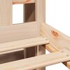 vidaXL Bed met boekenkast zonder matras massief grenenhout 135x190 cm